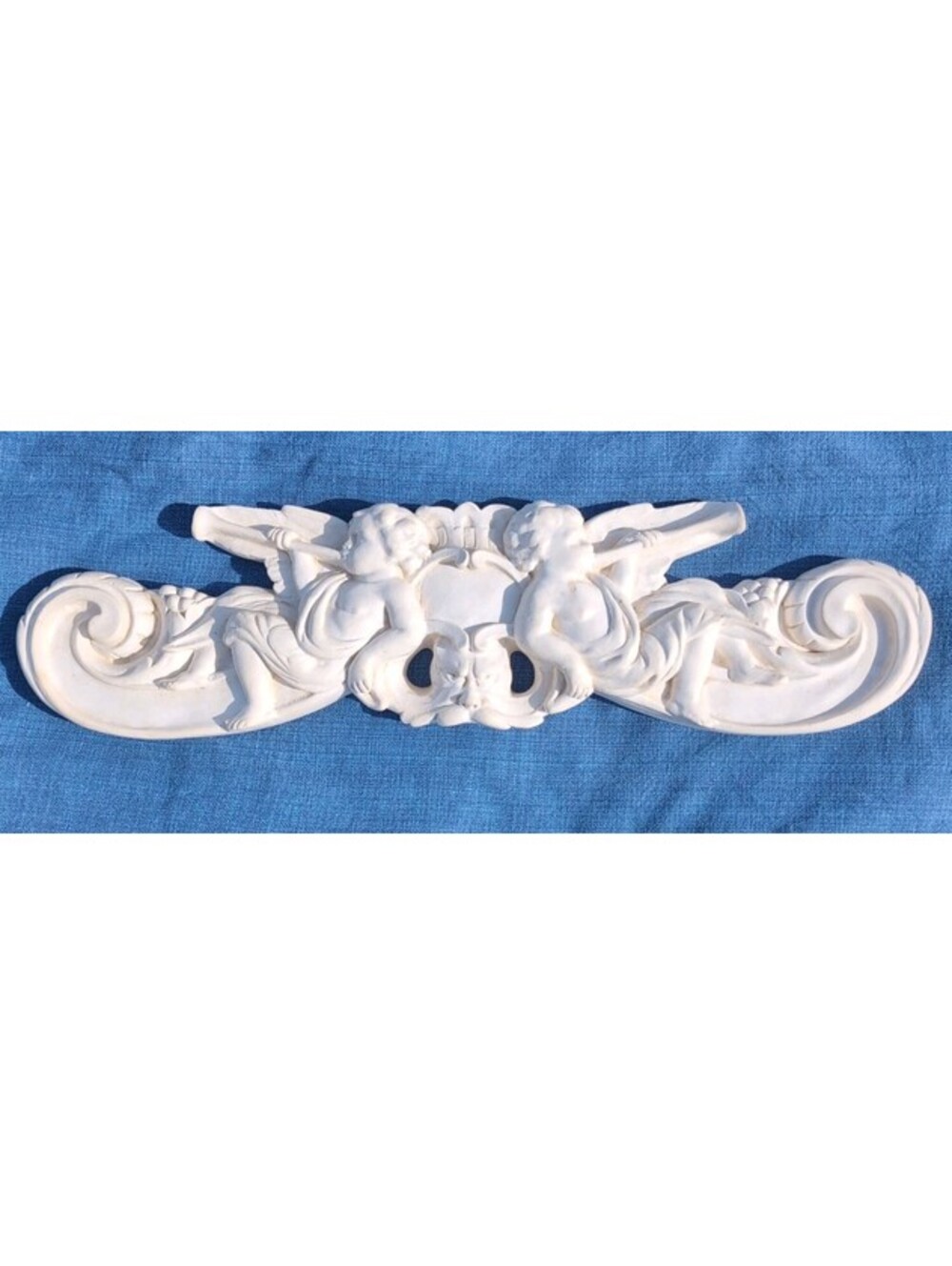 Victorian Cherubs|Angels| Frieze Bisque |Wall Plaque 20.5" Antique Reproduction - Picture 15 of 15